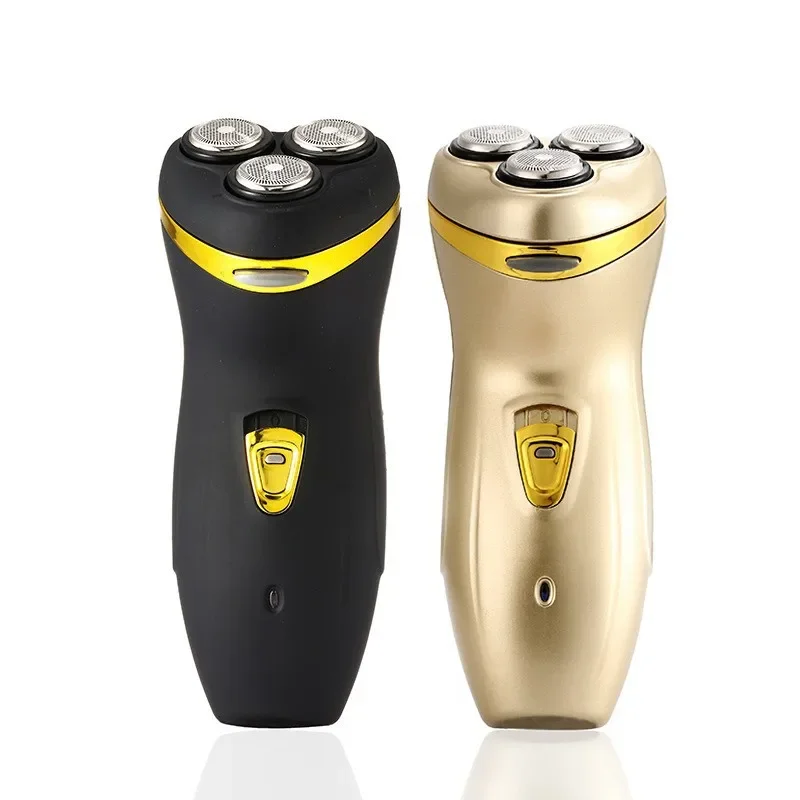 Mini Face Electric Shaver Waterproof Rechargeable Cordless Rotary 3D Triple Floating Blade Shaver Beard Trimmer Float Rotary