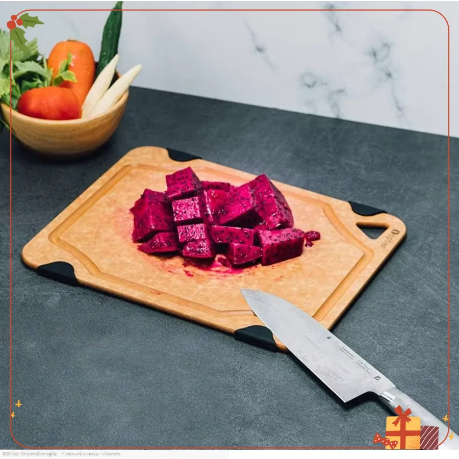 

Toptier Slate Wood Fiber Cutting Board | Eco-Friendly, Non-Slip, Dishwasher Safe