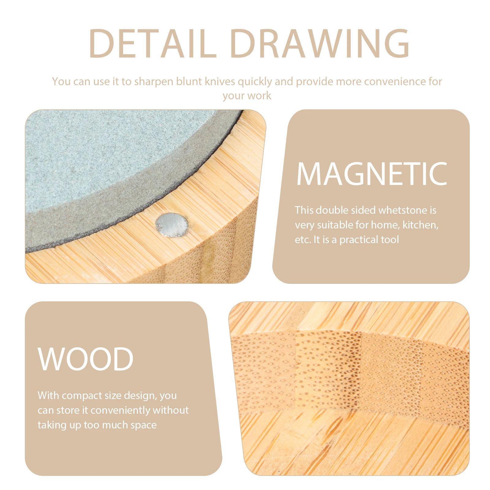 

Round Whetstone Knife Sharpening Stone Knives Sharpening Stone Scissors Garden Tool Compact Durable Carbonized Silicon Base