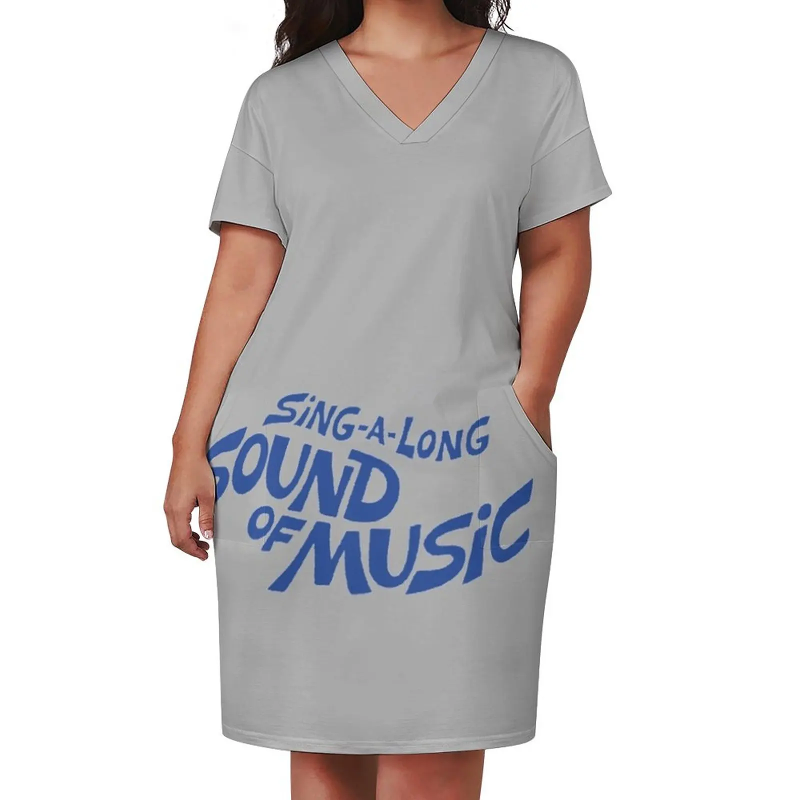 Sing A Long Sound Of Music Loose Pocket Dress dresses with long sleeves Dresses gala Women dresses summer