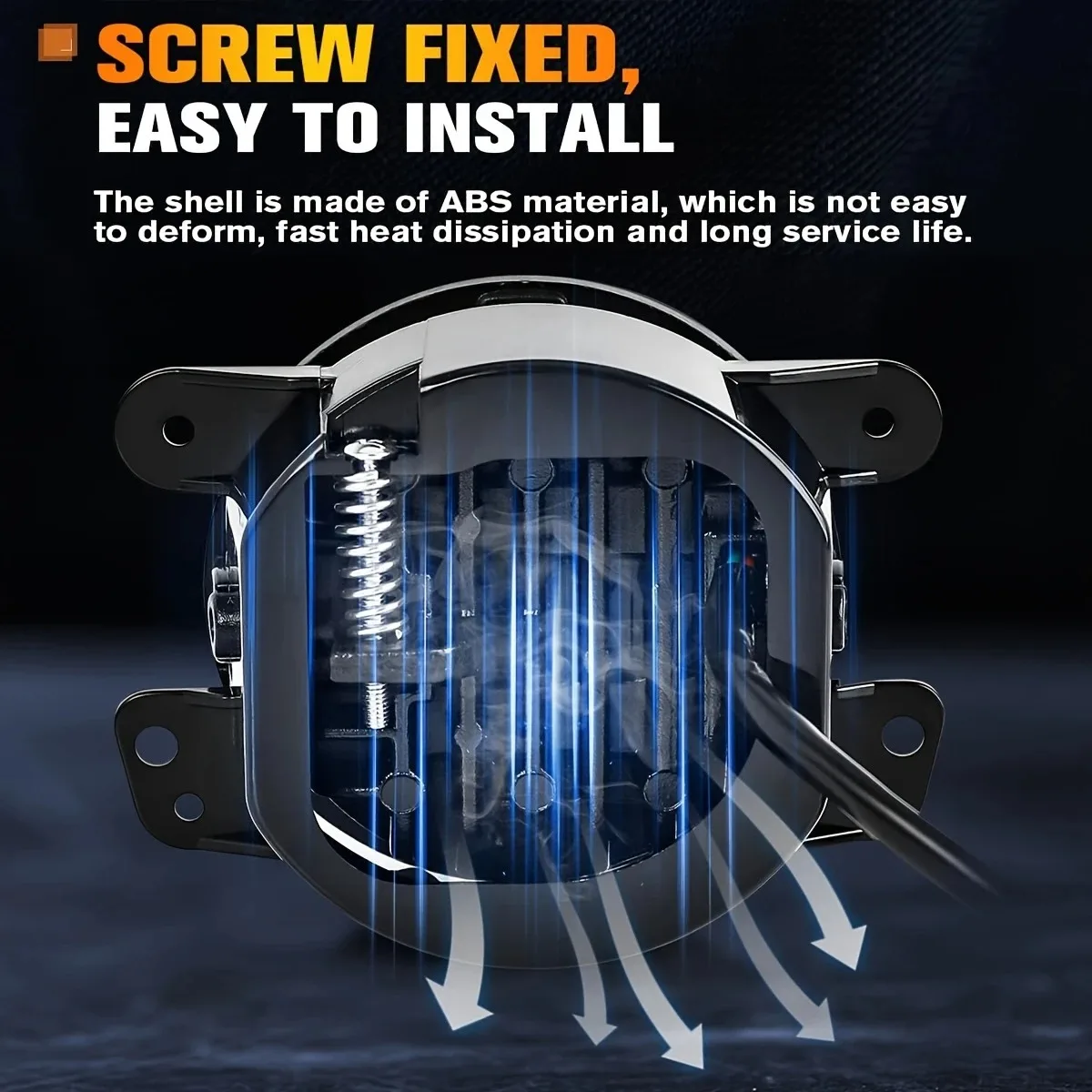 1 زوج/2 قطعة 4 بوصة LED أضواء الضباب مع الأبيض هالة حلقة زاوية العين DRL بدوره إشارة الطرق الوعرة القيادة مصابيح الضباب ل جيب كاوبوي JK