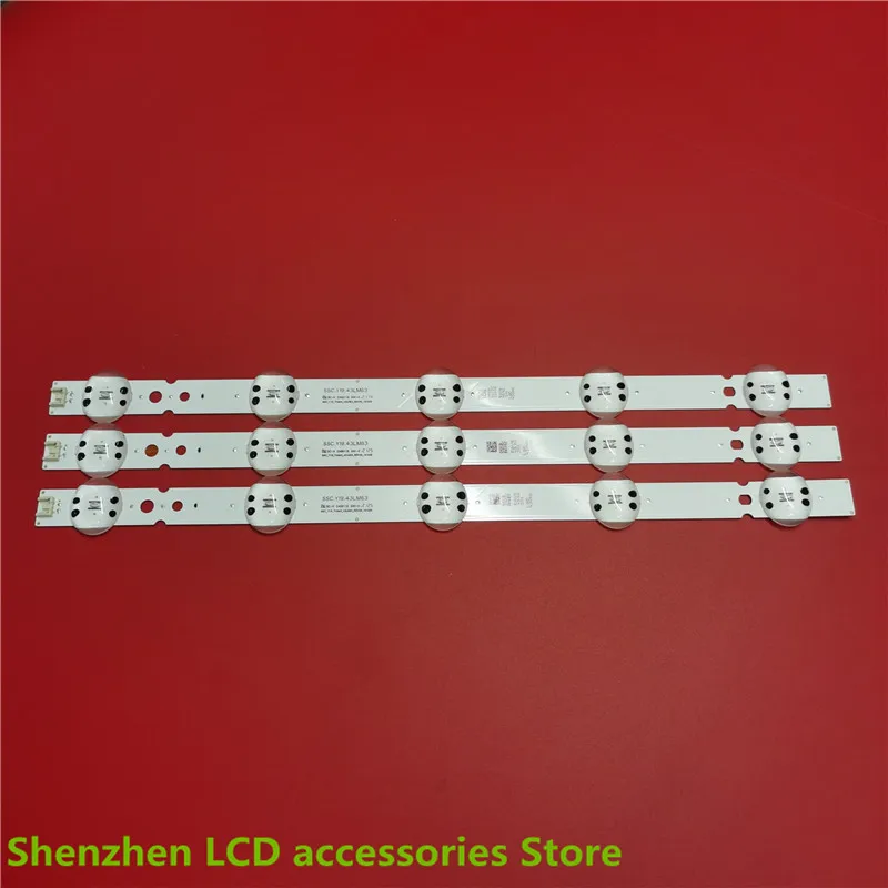 FOR 43''LGIT_Y19_43LM63_REV07 1F71B 43LM6300PLA HC430DU  42.3CM  5LED  6V 100%NEW  LED backlight strip