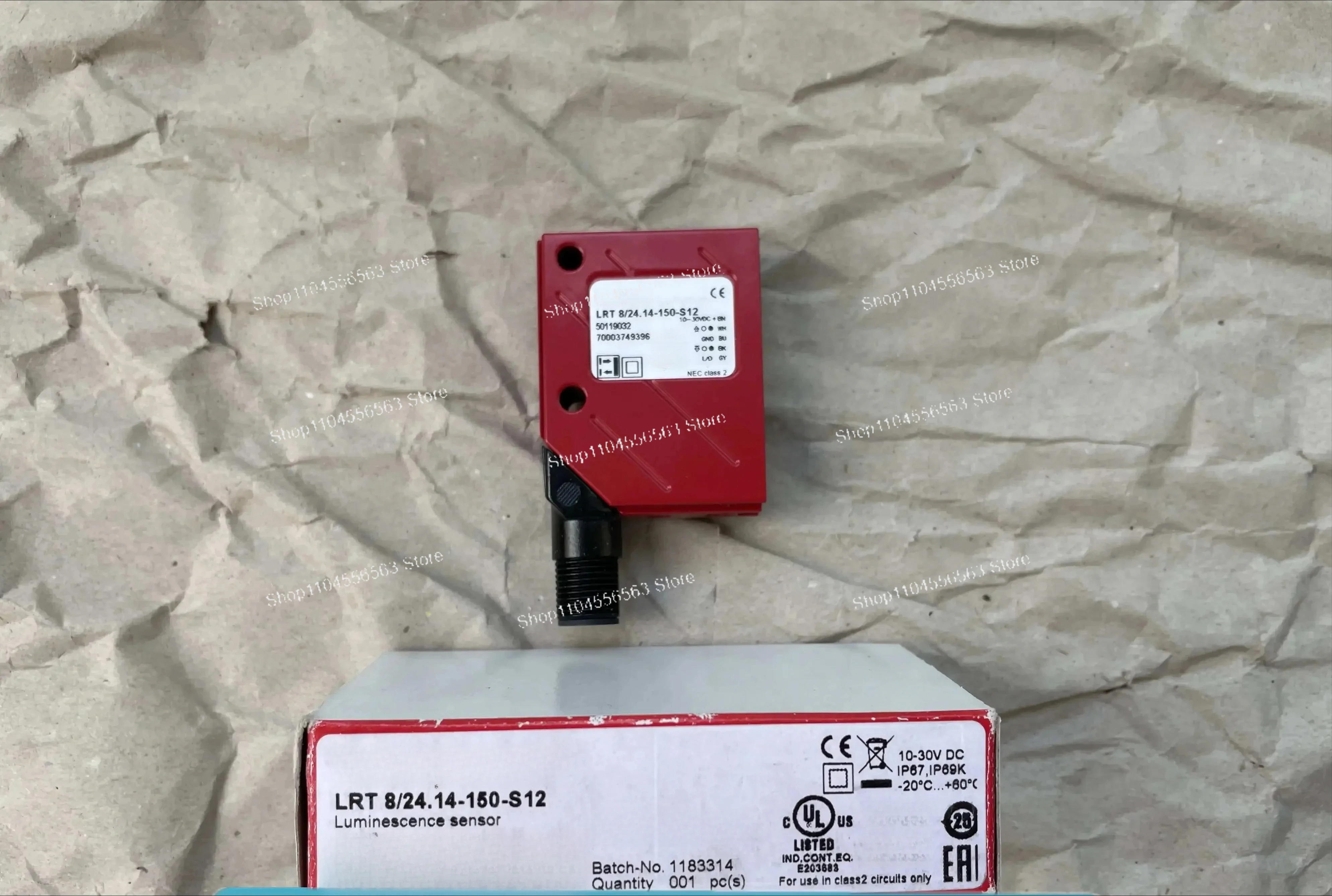 

Long-Range Photoelectric Sensor Model LRT 8/24.14-150-S12, Professional Grade for Industrial Automation