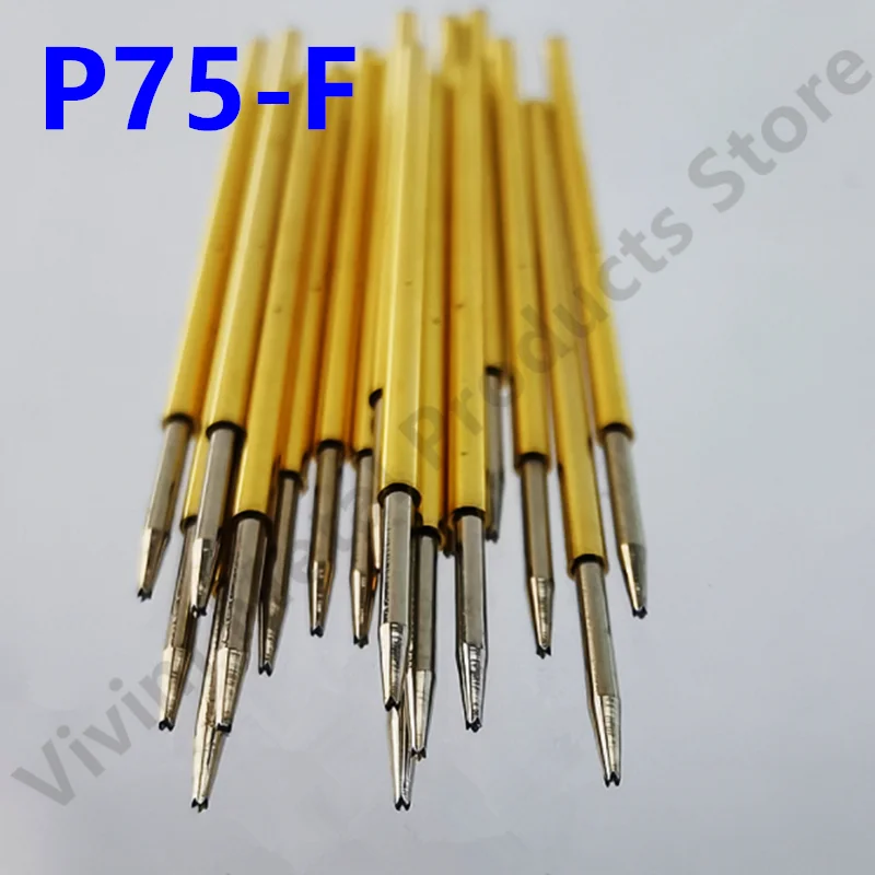 20/100PCS P75-F1 Spring Test Probe Pogo Pin Test Pin Dia 1.02mm Tip Dia 0.66mm Length 16.3mm P75-F Test Tool PCB Test