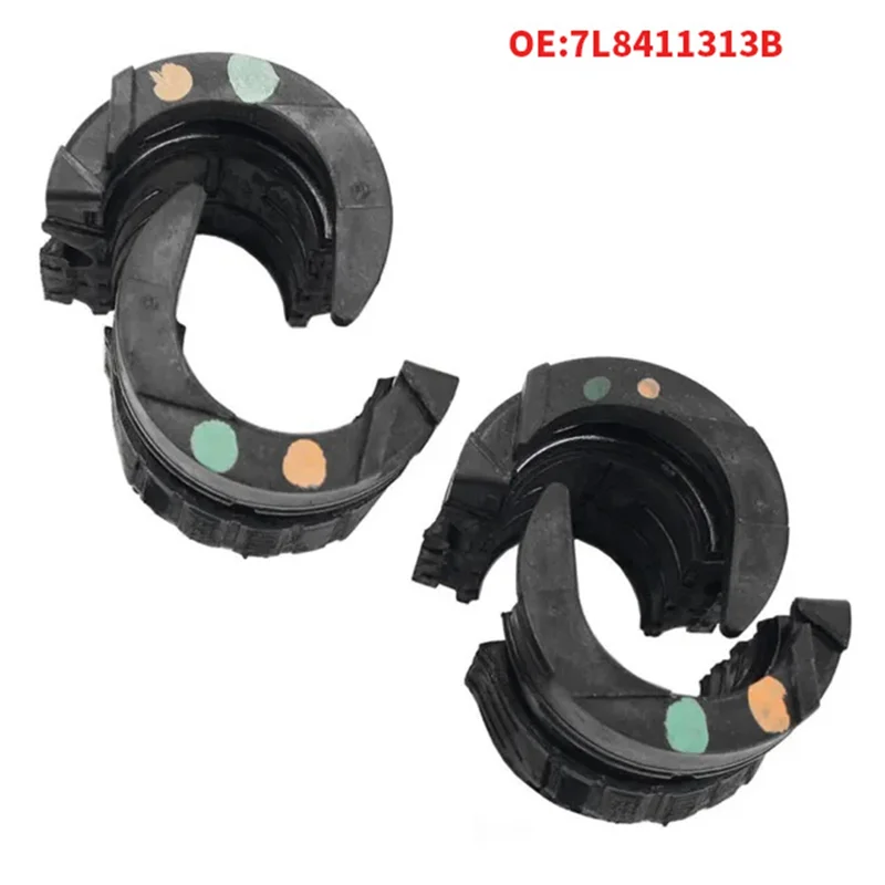 AEF2-4Pcs استقرار بار المطاط كم افتتاح المطاط قوس 7L8411313B 95534379261 لشركة فولكس فاجن طوارق Q7 بورش كايين