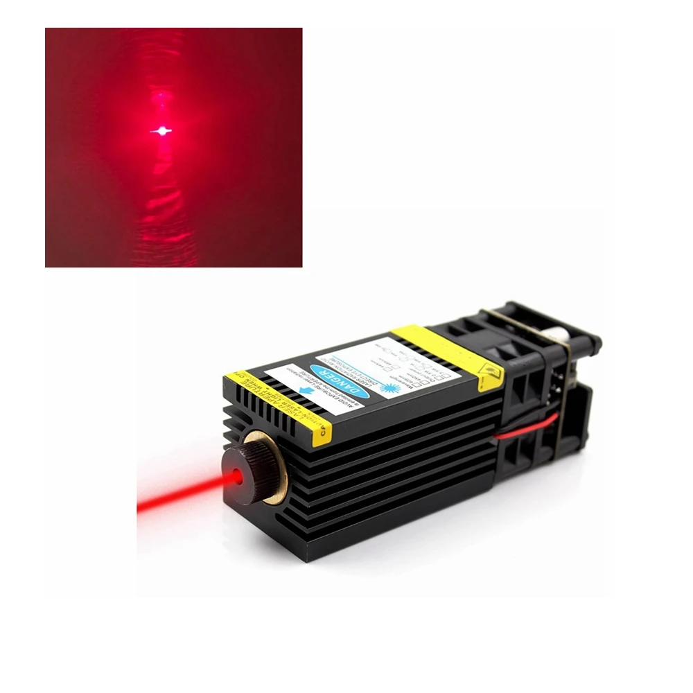 Adjustable focus 635nm Red laser 1W Dot Supports PWM Laser Module DC12V