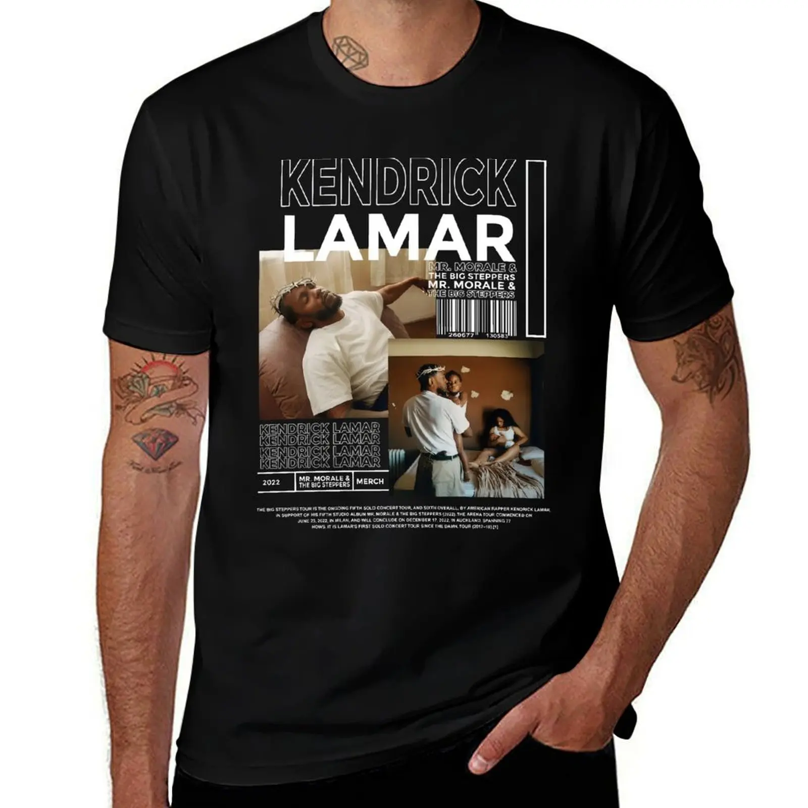 Kendrick Lamar Vintage 90s T-Shirt High Elasticity Sports Tee Shirt T-Shirt