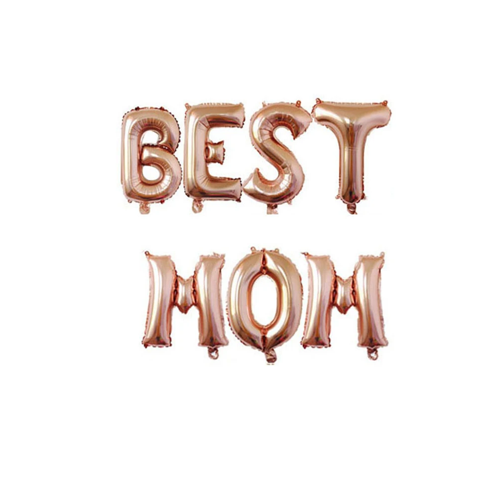 

Alphabet Balloon Set Letter Decor Party Decoration Mother Day Aluminum Foil Balloons Inflate Easy Photo Props Bright Color
