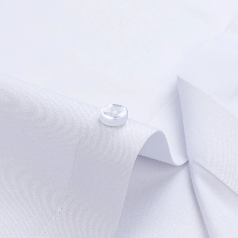 8XL High Bamboo Fiber Work White Shirt Men Long Sleeve No-Iron Office Man Long Sleeve Shirts Business Casual Office Soft Cozy