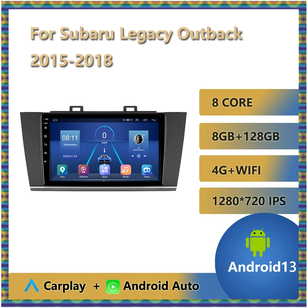 

For Subaru Legacy Outback 2015 - 2018 Android Car Radio Carplay Multimedia Video Player Navigation GPS 2 Din Bluetooth DSP WIFI