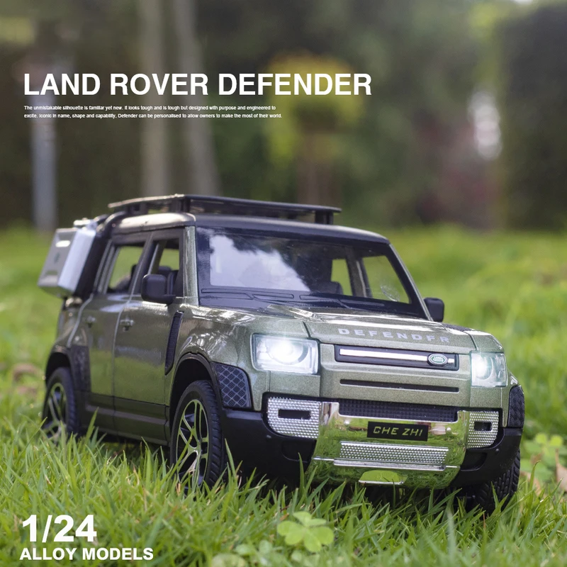 New 1:24 Land Rover Defender SUV Toy Alloy Car Diecasts & Toy Vehicles Car Model Miniature Scale Model Car Toys For Kids Gifts