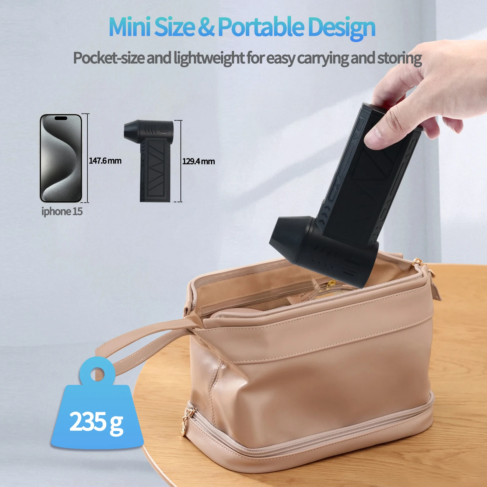 13万回の高速回転を備えた新型のポータブル暴力タービン小型ファンは、ほこりを除去し、雪を吹き飛ばし、灰を吹き飛ばし、バーベキューの炭を吹き飛ばすことができます。