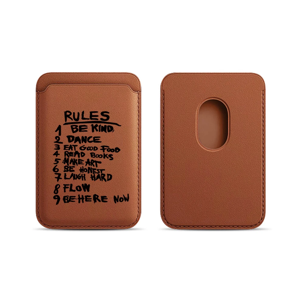 Rules Leder-Kartenetui Handyhülle Kartenhalter für Magnetische Hülle Geeignet für alle iPhones mit Magsafe-Kartenfunktion Rückseitentasche – Detail 21