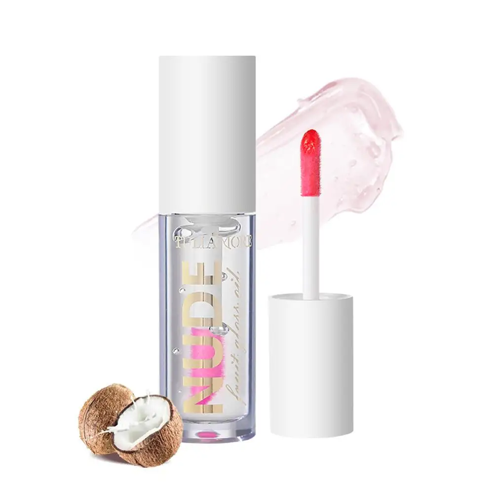 Fruit Lip Oil Gloss Plumper Maquiagem, Cuidado Hidratante, Lábio Brilhante, Água Glitter Tint Balm, Não-pegajoso Sexy Primer Cosméticos, I9x1