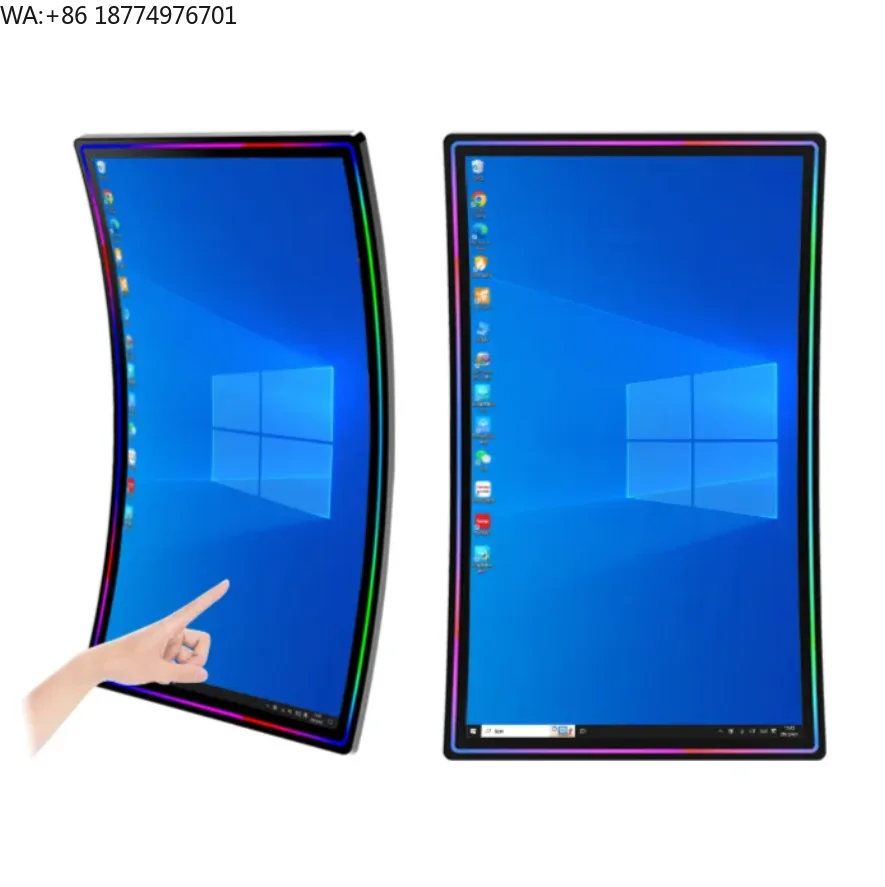 USB Interface New 10-Point Capacitive Gaming Monitor 2K/4K Resolution 32/43/49/55 Inch Curved Monitor