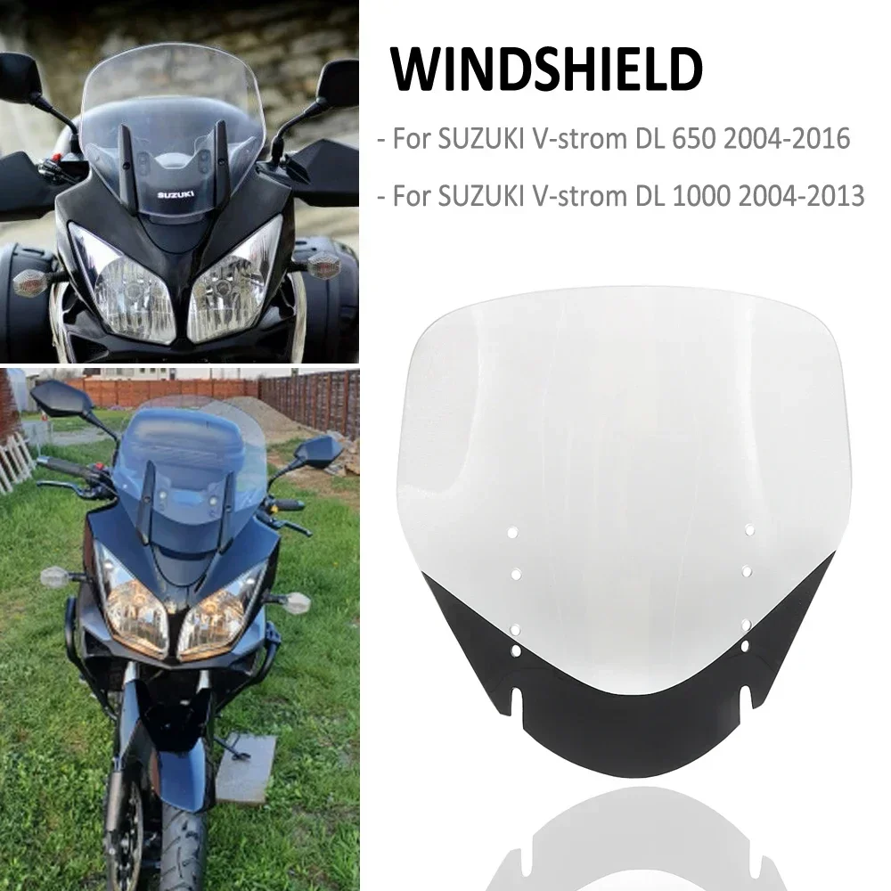 NEW Motorcycle Windscreen Windshield Wind Deflector Protector Shield Screen For Suzuki Vstrom V-strom DL650 DL1000 DL 650 1000