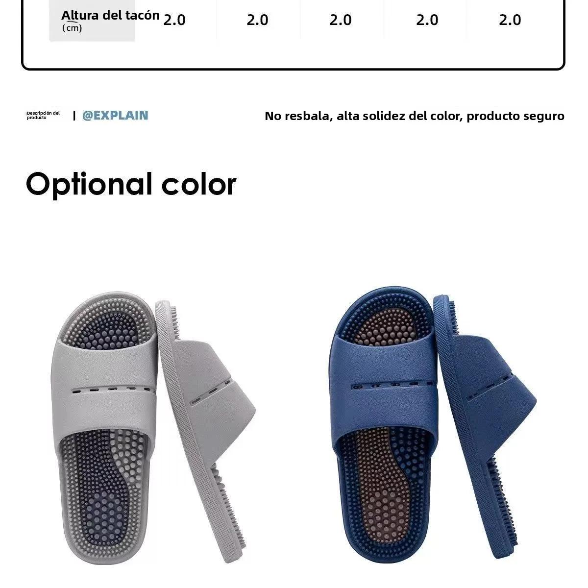 Pantuflas de Masaje para Hombre, Antideslizantes, para Interiores, Baño, Estilo Simple, Material de PVC, Cómodas, para Verano