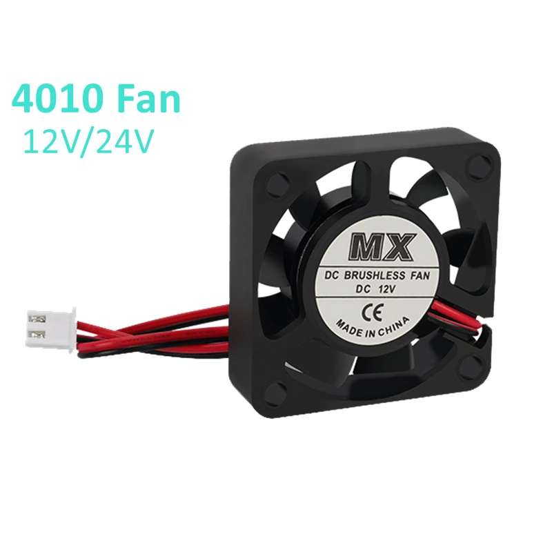 1PC 4010 24V 12V Cooling Fan For 3D Printer Extruder 40X40 X 10mm Hydraulic Bearing Brushless Cooler Fan, Choice Price