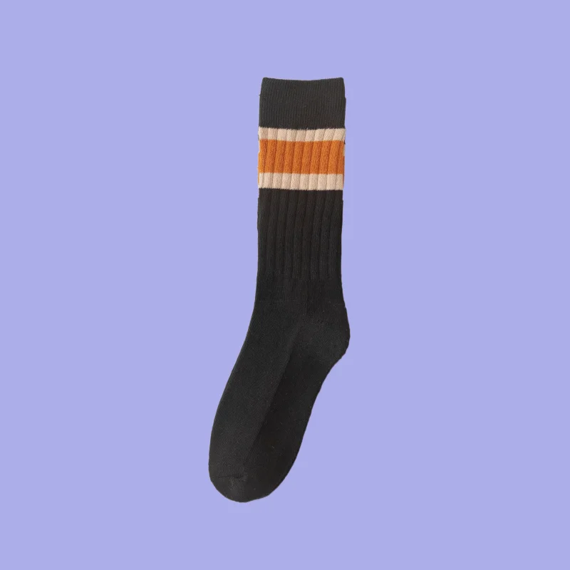 Chaussettes mi-tube épaisses en velours pour hommes, chaussettes éponge chaudes, chaussettes de serviette rayées, plus, hiver, nouveau, 8/16, 2024 paires