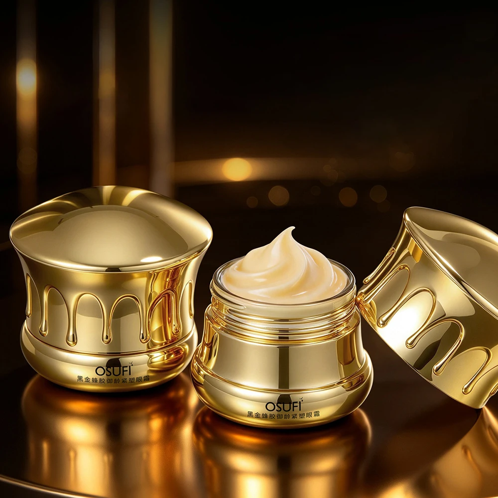OSUFI Defense Against Aging Black Gold Propolis Eye Cream Eyes Care Reduce Fine Lines Firming Moisturizing Improve Eye Bags