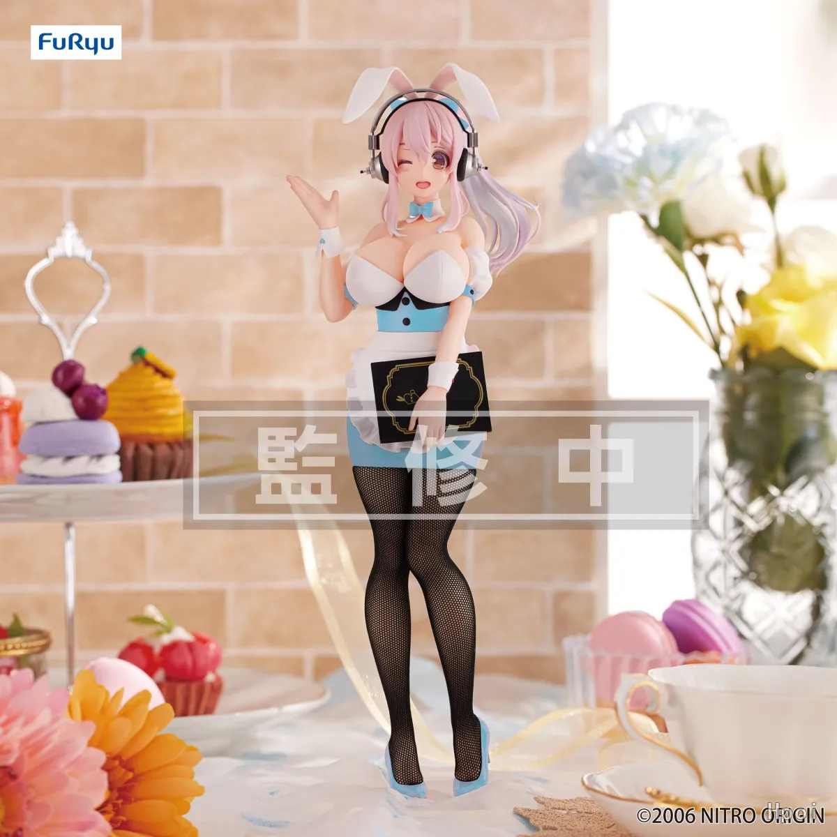 

【UA】Фигурка-модель FuRyu BiCute Bunnies Super Sonico Waitress·Light Blue, игрушка-подарок