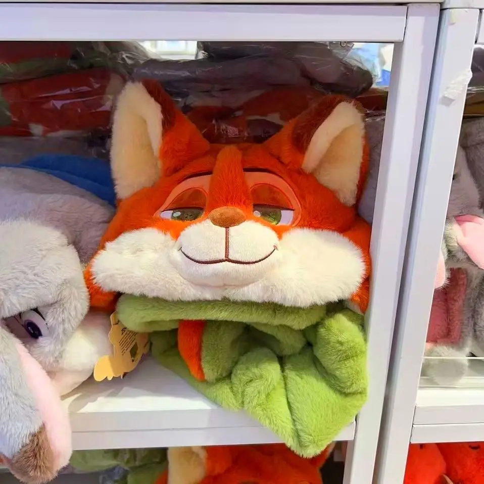 

Zootopia Nick Wilde Judy Rabbit Officer Plush Hat Cute Hat Scarf Winter Plush Cold Warm All-In-One Girls Hat Student Hat Gift