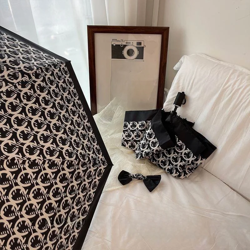 

Haru High-End Automatic Sunshade Umbrella Dual-Purpose Weather-Resistant Black Glue Umbrella Elegant Style Self-Controlled De...