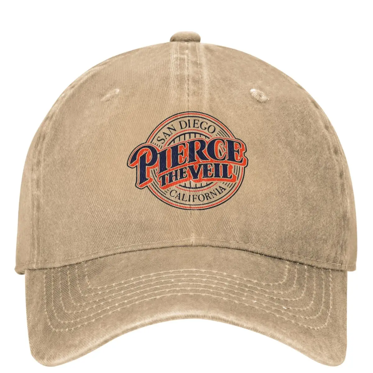 Pierce The Veils Denim Baseball Cap San Diego California Outdoor Sport Trucker Dad Hat Couple Women Sunscreen Baseball Caps Gift