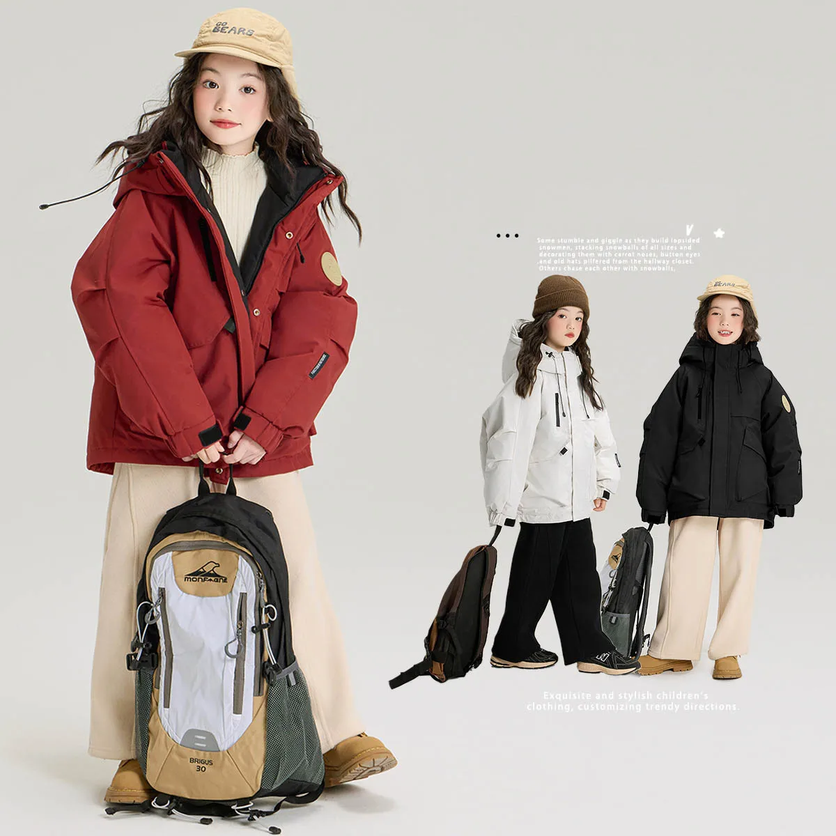 

Зимние детские парки для девочек с хлопковой подкладкой, куртки для маленьких девочек, утепленная теплая верхняя одежда с капюшоном для маленьких девочек, пальто