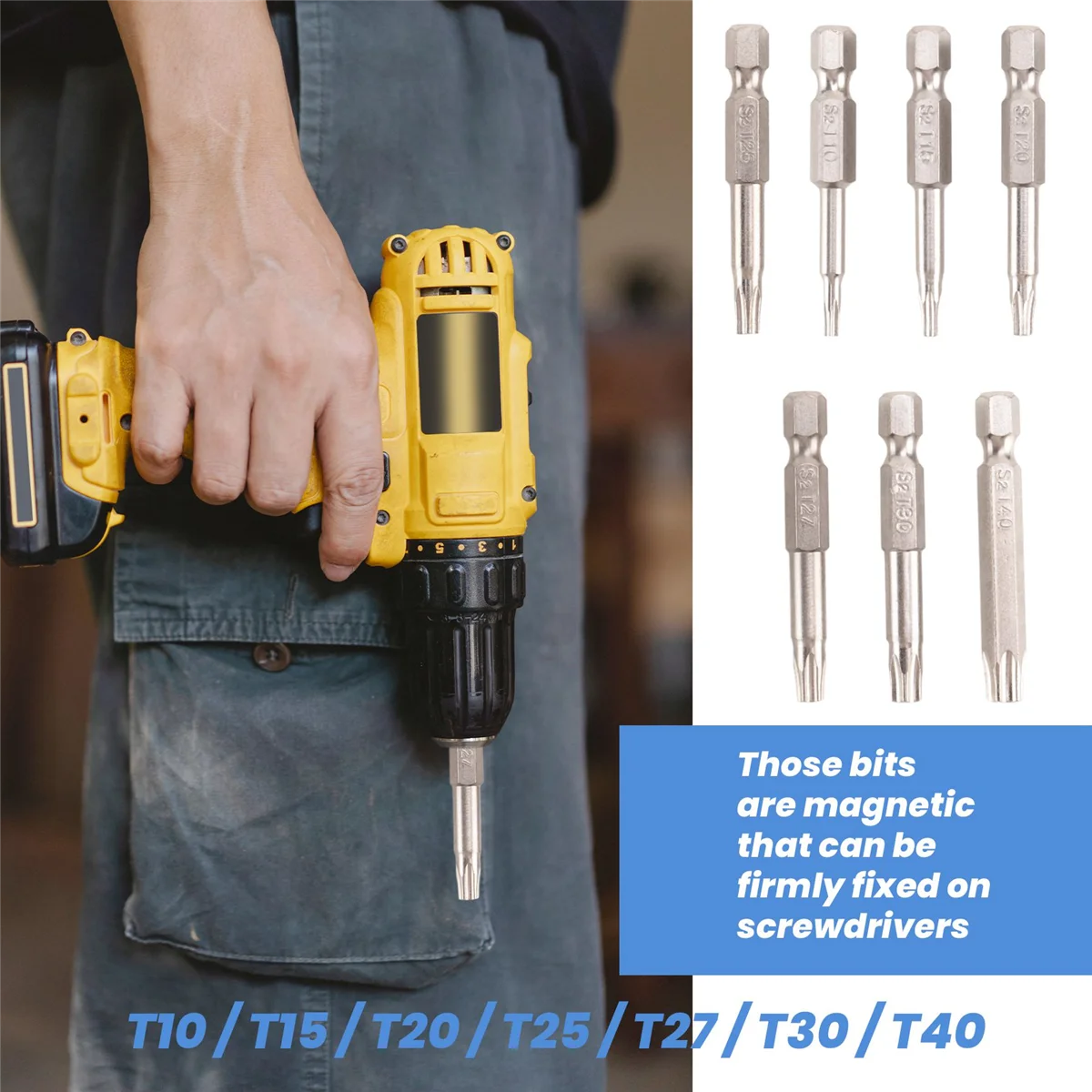 7 Stuks Set Ster Bit Schroevendraaier Boren Schroevendraaier Magnetische 1/4Inch Hex Shank Handgereedschap Vijfpuntige ster Boring