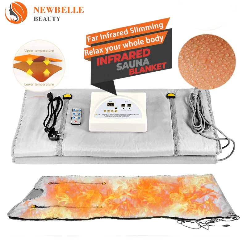 Portable Home Slimming Beauty Spa Heating Infrared Sauna Blanket for Weight Loss and Detox manta termican  sauna manta infraroja