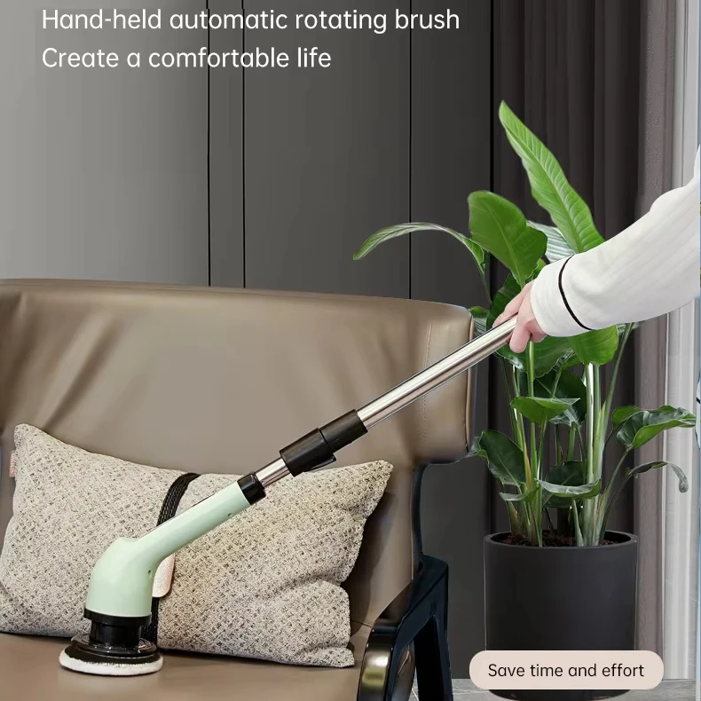 แปรงขัดพื้นอัตโนมัติไร้สายแบบมือถือ สำหรับทำความสะอาดพื้น ใช้ในครัวและห้องน้ำ รุ่นโรงงาน