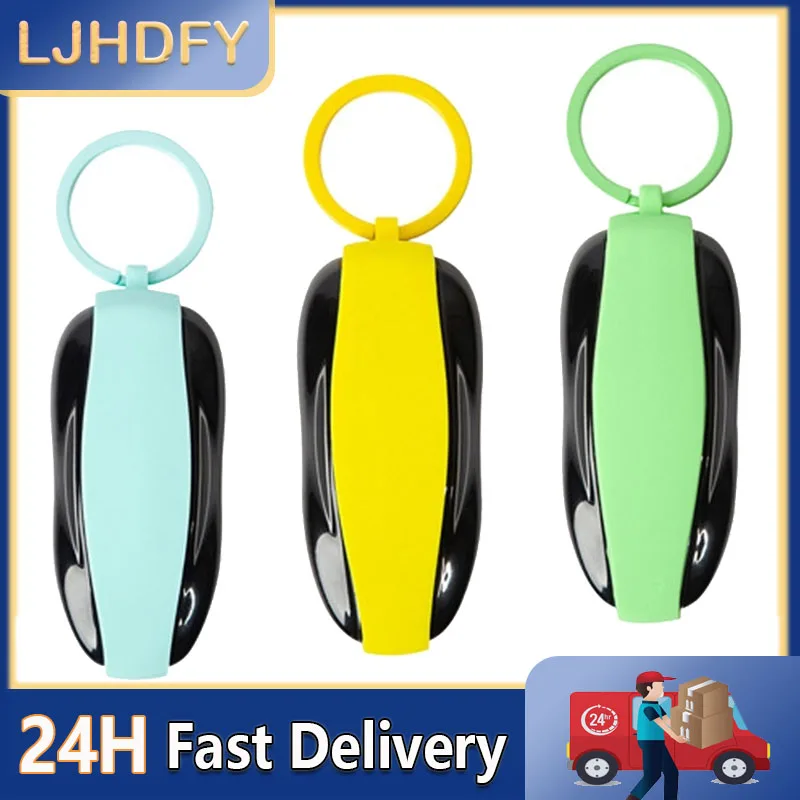 For Tesla Model 3 S X Y Car Keychain Durable Silicone Bikini Keychain Lightweight Multi Color 2016-2022 Car Keyset