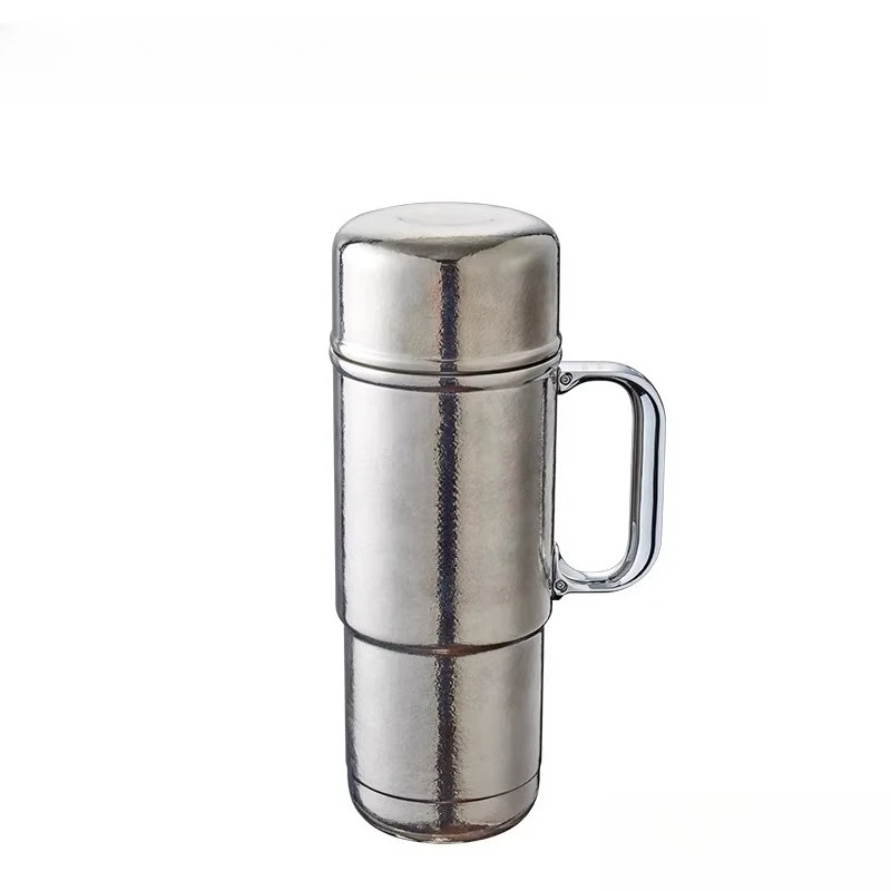 

Big Mac straw cup Car accompanying Bingba titanium cup Large capacity thermos cup