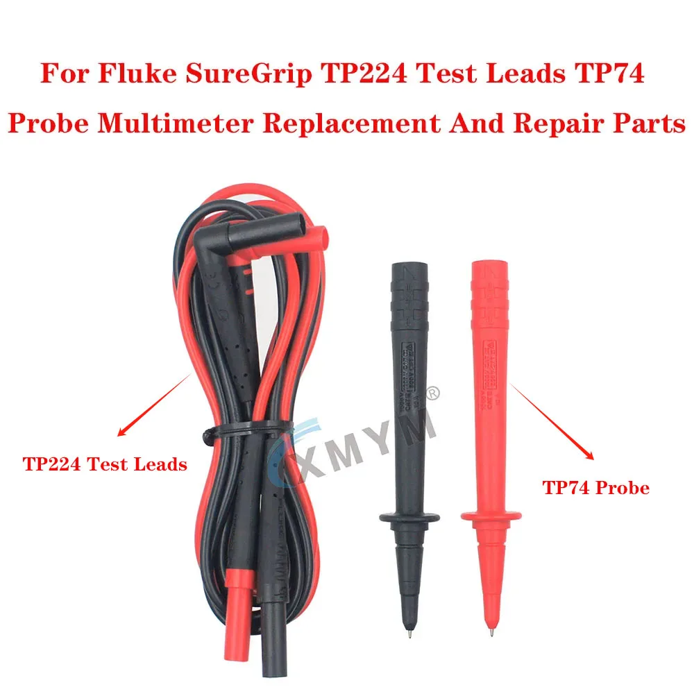 For Fluke SureGrip TP224 Test Leads TP74 Probe Multimeter Replacement And Repair Parts