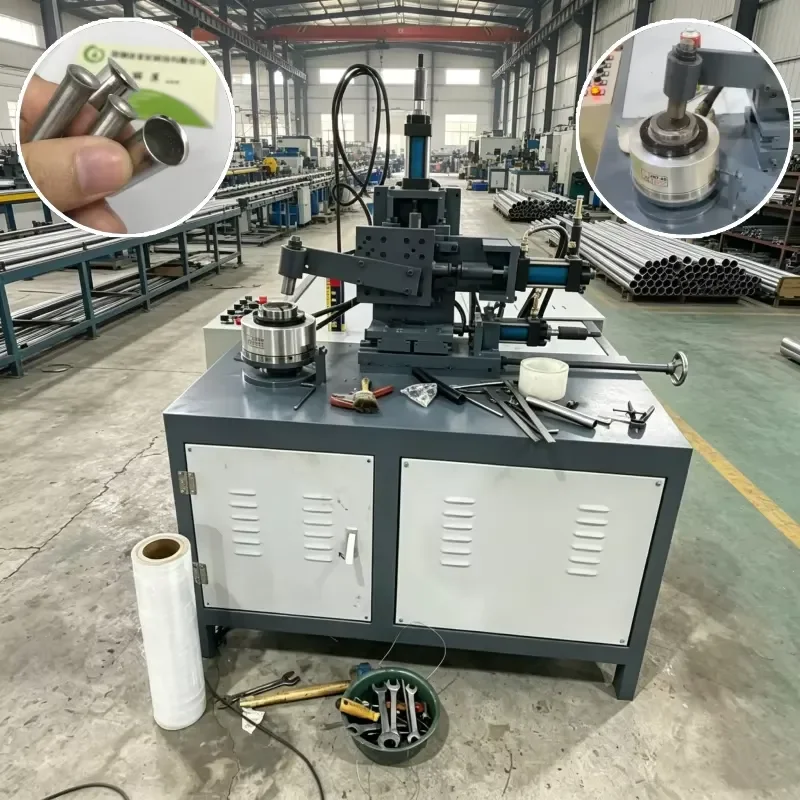 CE Certification Hot Sale Hydraulic Tube Flanging Machine Cylinder Edge Rolling Machine Steel Pipe Edge Pushing Machine for