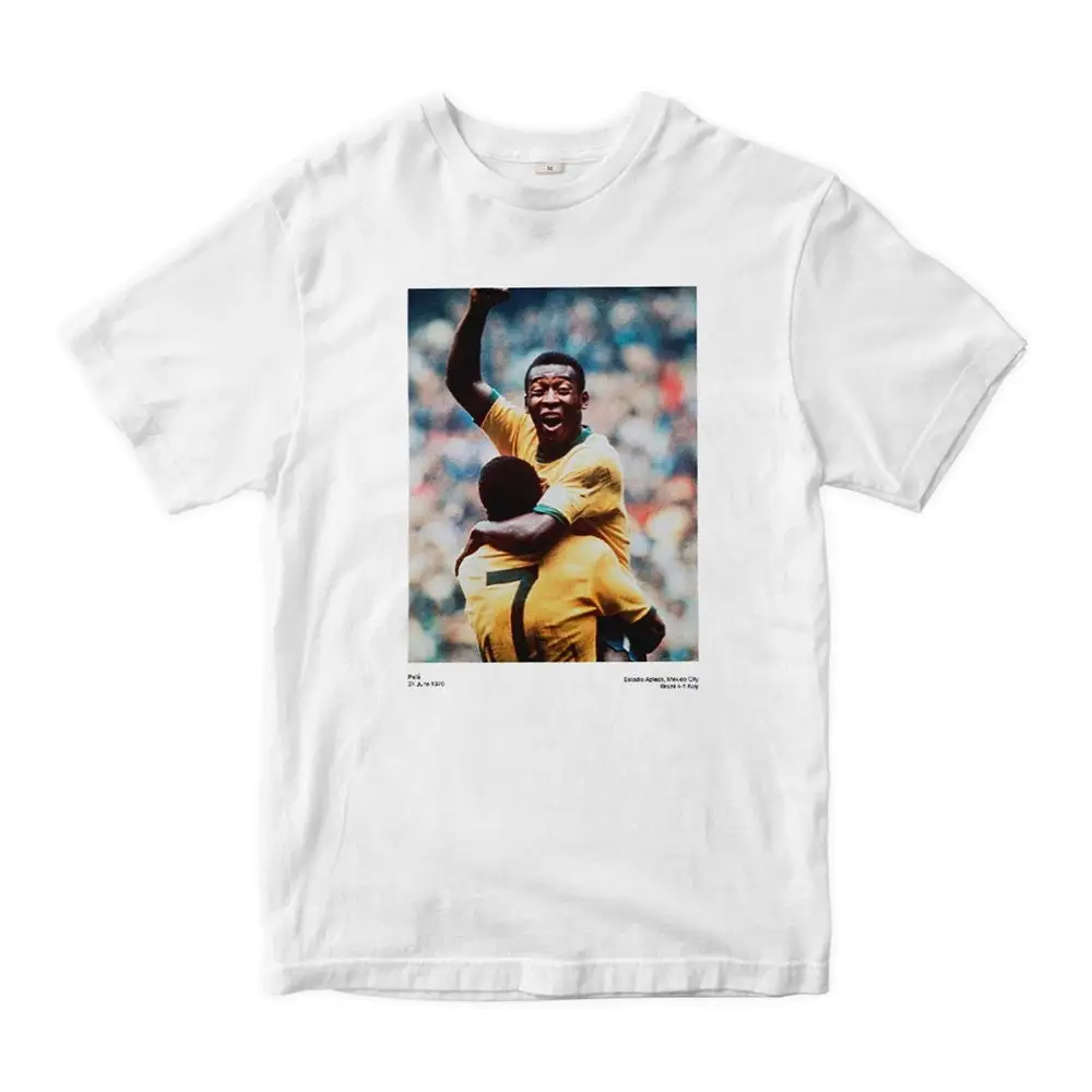 Pele 1970 T Shirt Edson Arantes do Nascimento  Sizes 100 Cotton PEL 76328