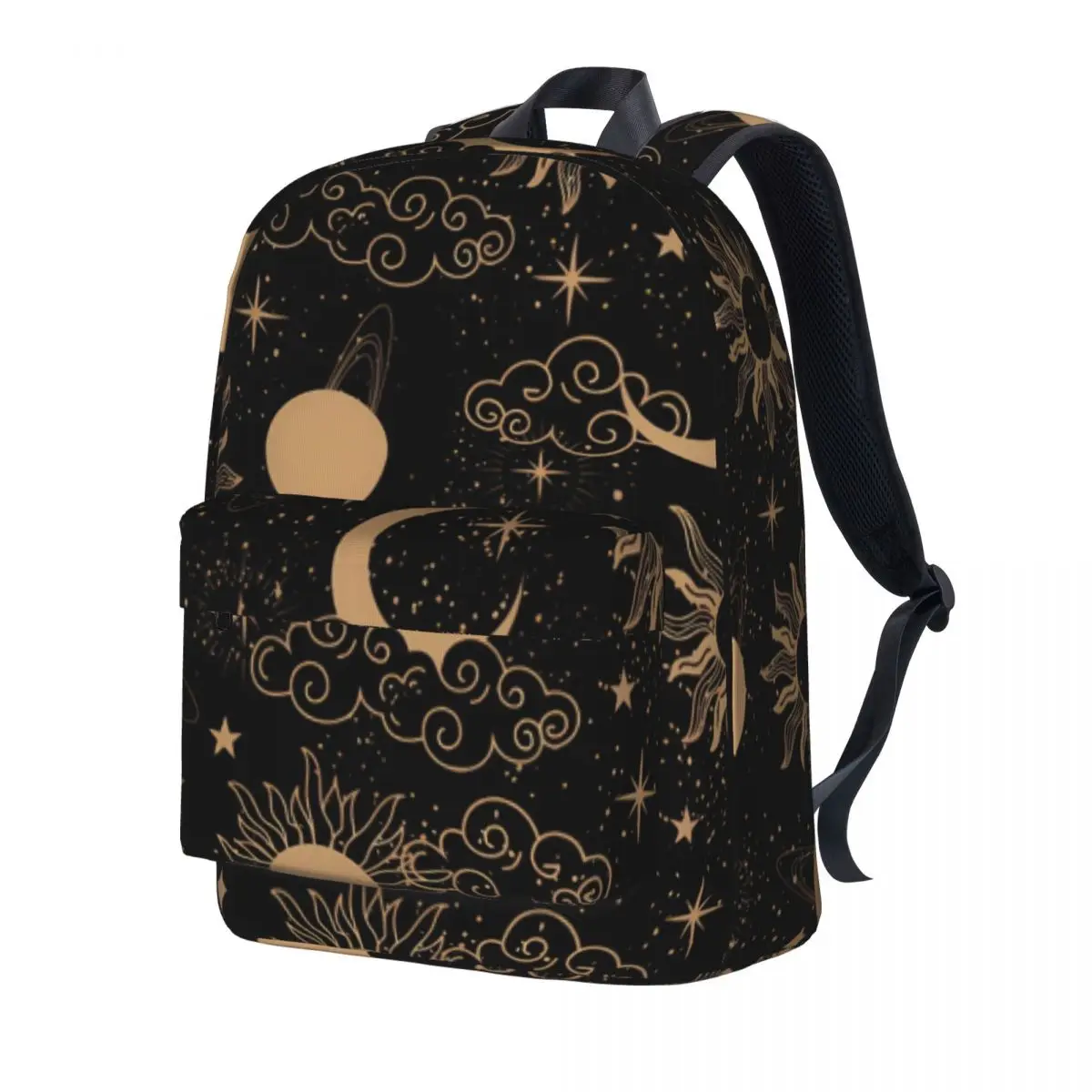 Sun Moon Galaxy Backpack Celestial Space Camping Backpacks Female Design Breathable School Bags Kawaii Rucksack