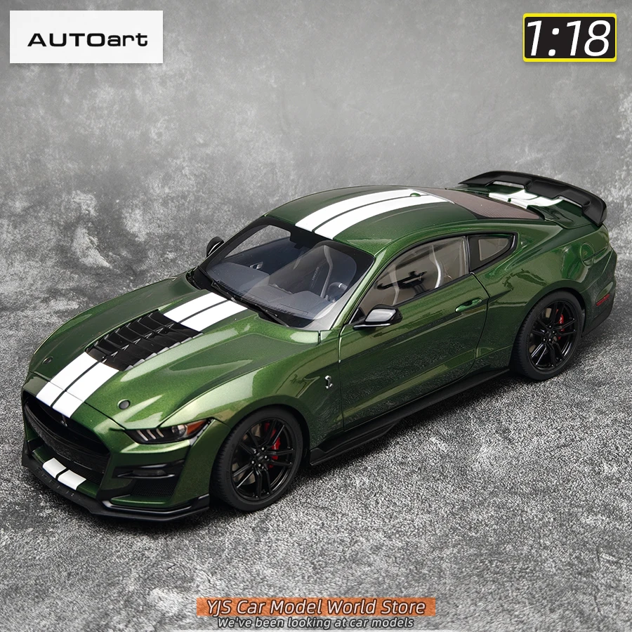 AUTOART New 1/18 scale Ford Mustang Shelby GT500 Green blue Sports