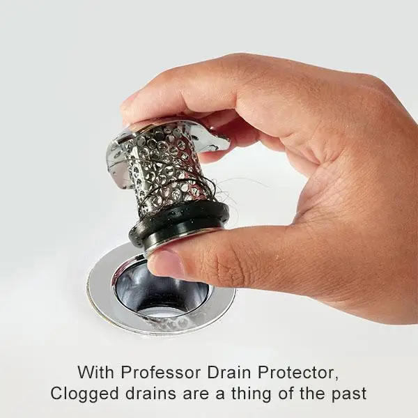 Protector de drenaje de acero inoxidable para bañera, accesorios de baño, tapón de pelo, colador de silicona duradero, para el fregadero de la