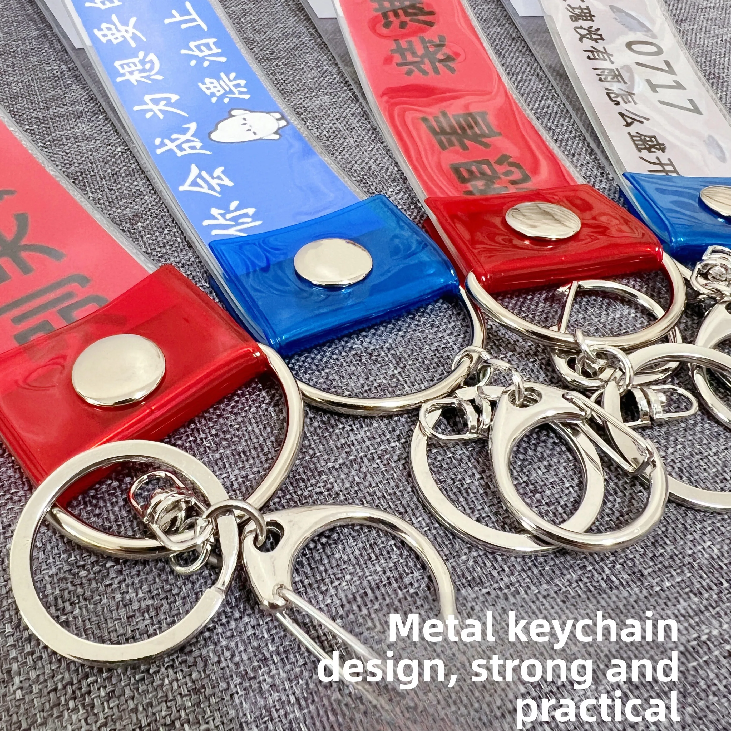 Transparent PVC Concert Ribbon Storage Protective Case Keychain Fan Support Anime Bag Irregular Shape Promotional Gift Bag