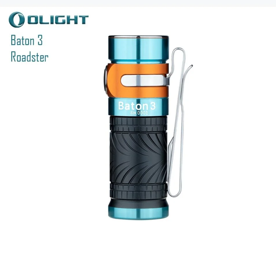 Olight Baton 3 Lantern Limited Sports car model EDC Torch Ultra-Compact Rechargeable 1200 Lumens LED Flashlight Built-in battery