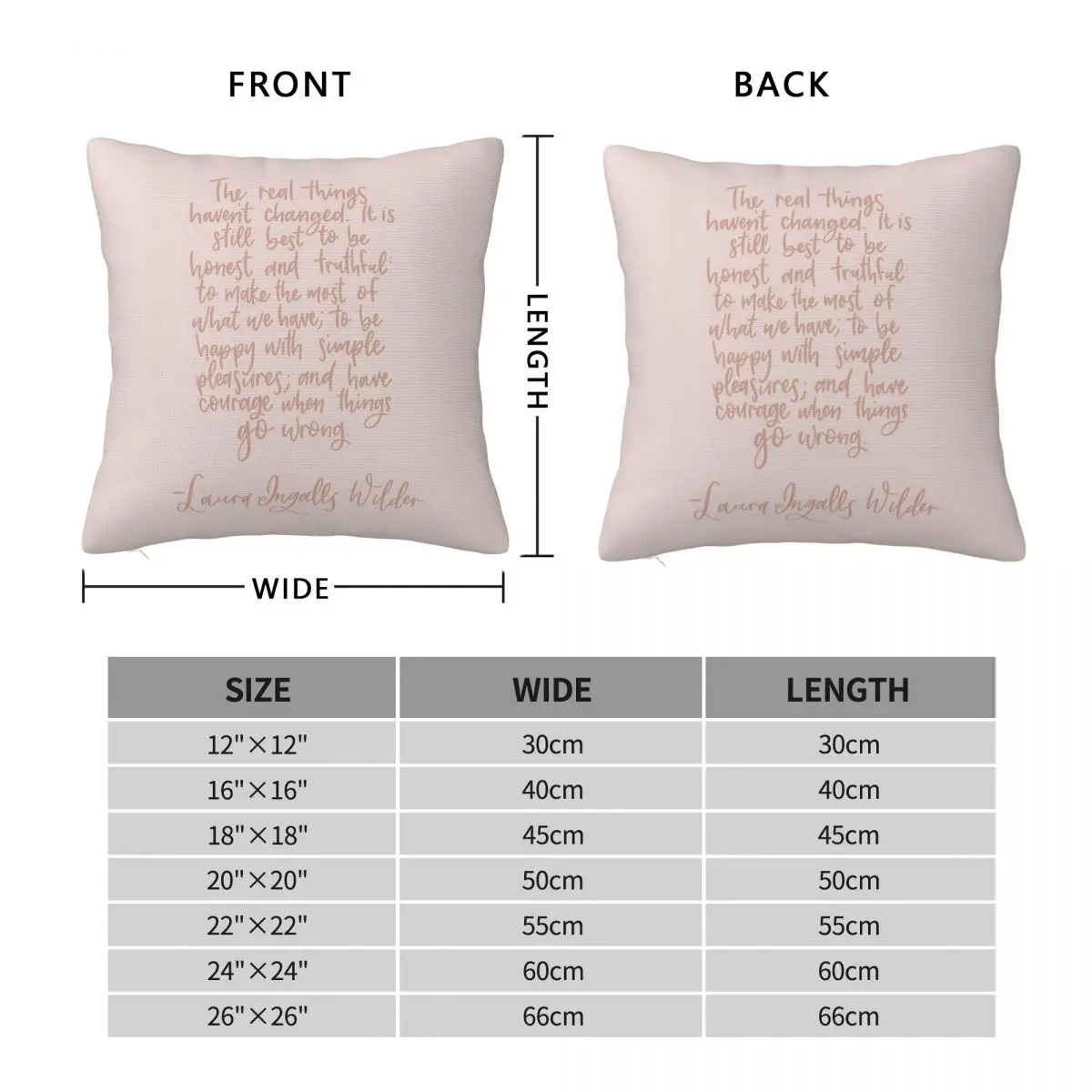 Little House On The Prairie Real Things Square Pillowcase Polyester Linen Velvet Printed Zip Decorative Sofa Cushion Cover 18