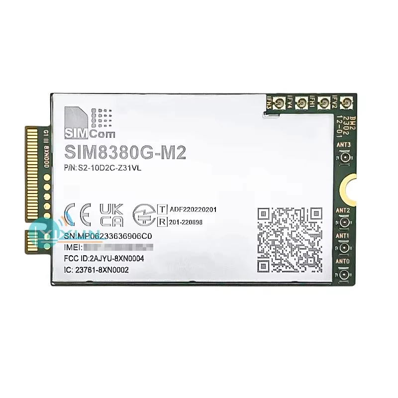 Imagem -04 - Simcom Sim8380g-m2 Multi-band 5g nr Lte-fdd Lte-tdd Hspa Mais Módulo R16 Nsa SA Sub6g Mmwave Compatível com Sim8300g Sim8200x-m.2