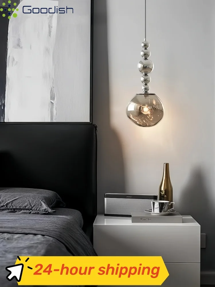 Simplicity Vintage Creative Solid wood String bead ball LED Pendant Light Indoor Lamp for Living Room Home Decoration Chandelier