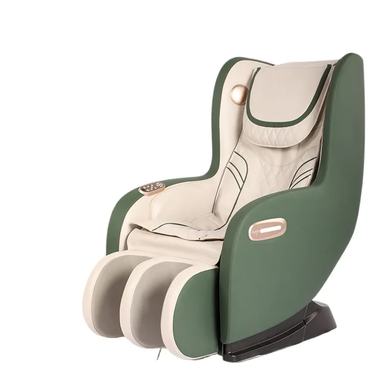 Massage chair recliner with heated foot massager and bluetooth speaker for full body care home office use