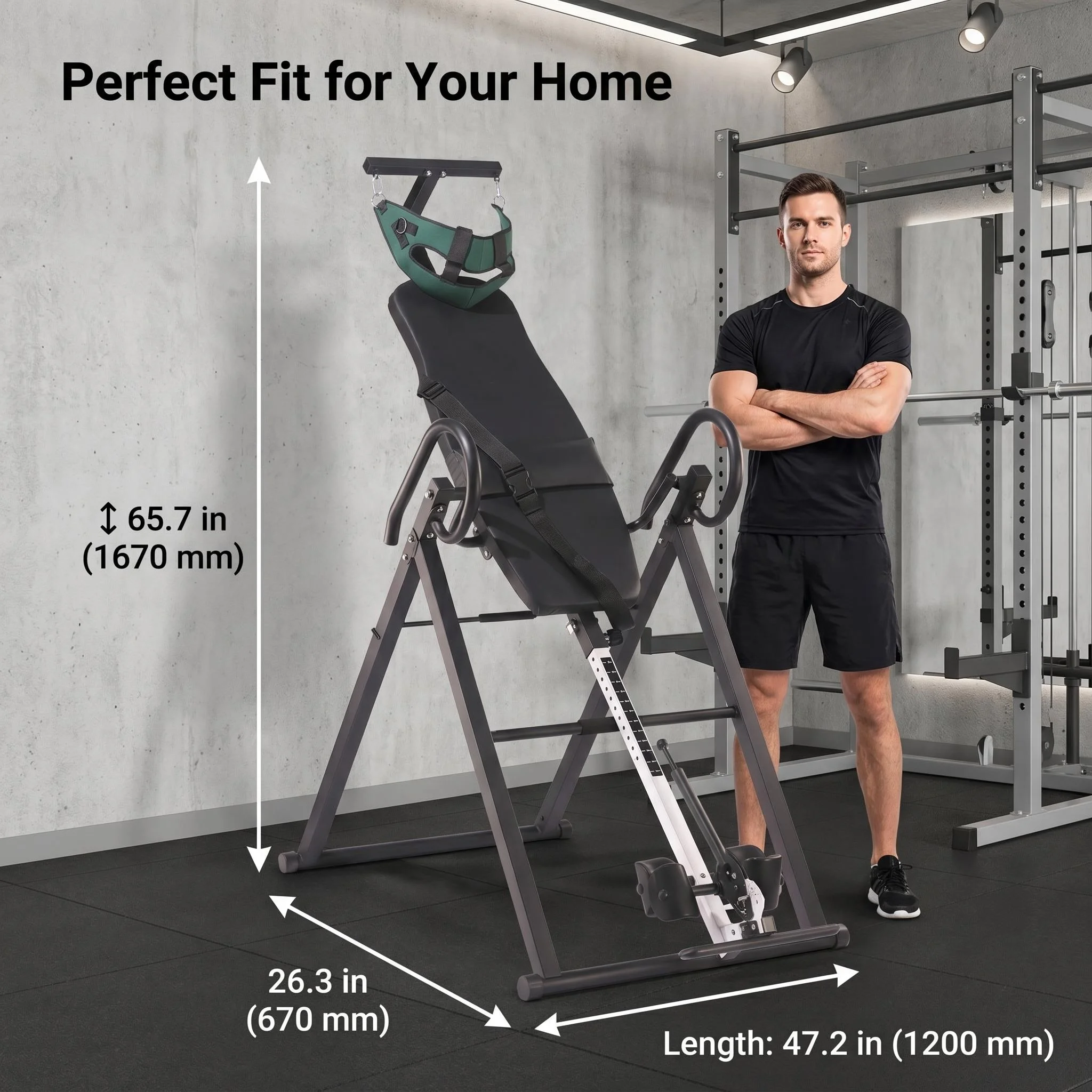 Handstand Machine Home Fitness Equipment, Inversion Table Back Gravity Headstand Machine