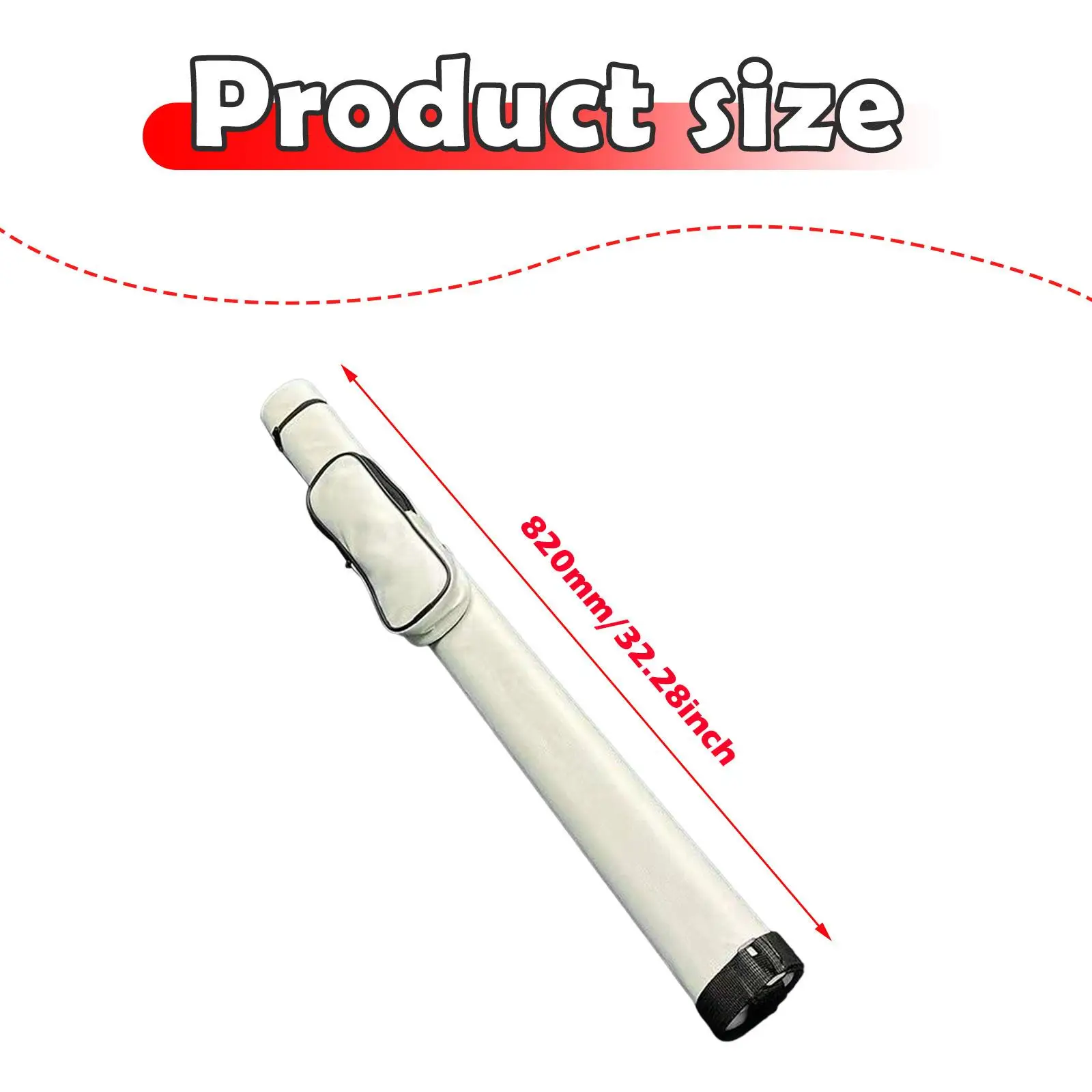 علبة قضيب حمام السباحة، مقاومة للغبار، مقاومة للصدمات، صندوق حماية لـ 1/2 بلياردو، يحمل 1 #6