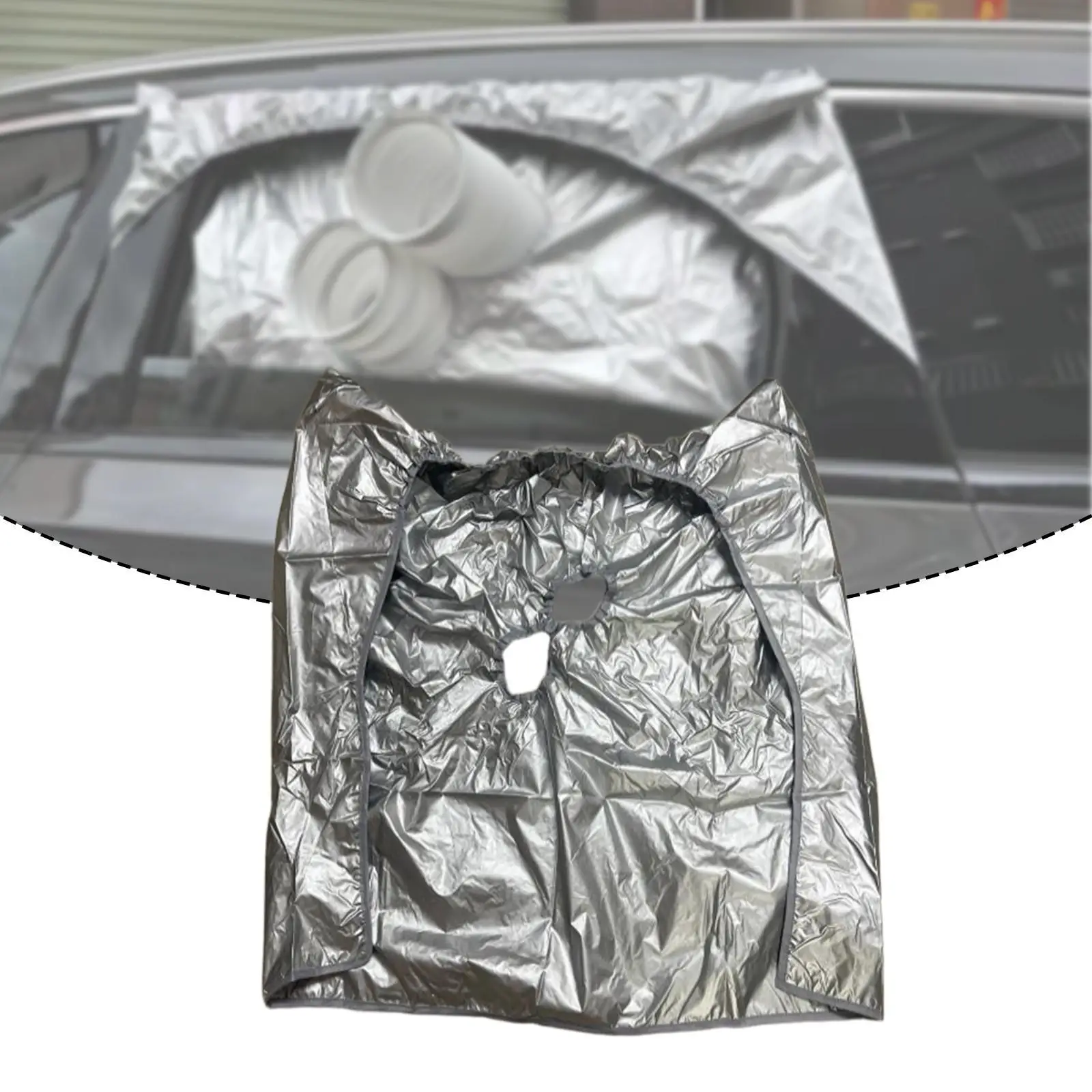 

Air Conditioner Hose Car Window Cover Heat Insulation High Performance Aesthetics Easy to Install Shading Cover for Suvs
