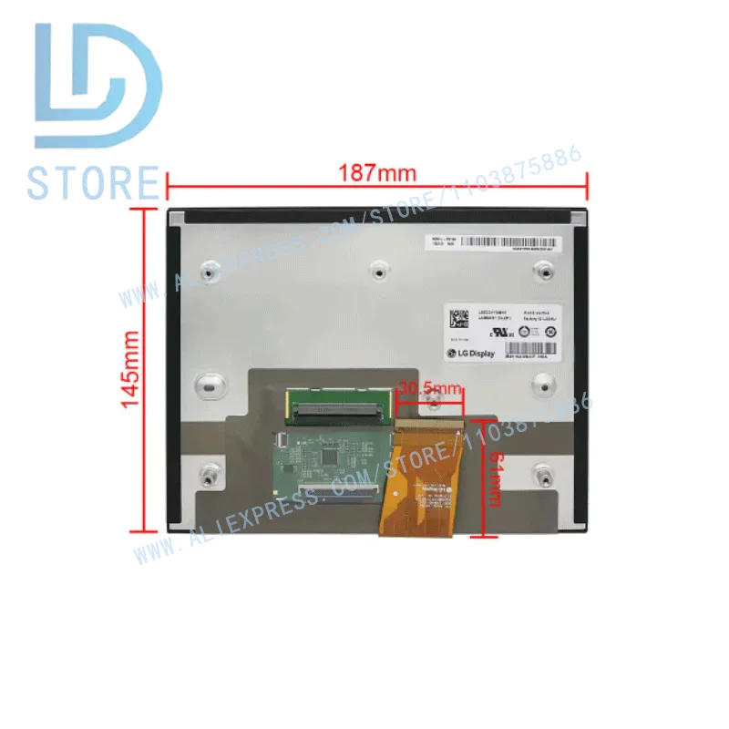 Original new in stock LA084X01-SL01 LA084X01-SL02 LA084X01-SL03 8.4 inch IPS tft LCD display module with 1024*768 resolution for